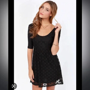 VOLCOM LET IT ROLL POLKA DOT DRESS